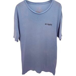 Columbia Mens PFG T-Shirt 2XL Blue Black